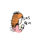 病弱子ちゃん（個別スタンプ：3）