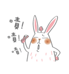 Bunny blooming rabbit（個別スタンプ：34）