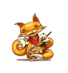 3Teiru - the friendly fox（個別スタンプ：23）