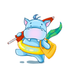 Happy Hippo - the friendly hippopotamus（個別スタンプ：4）