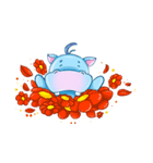 Happy Hippo - the friendly hippopotamus（個別スタンプ：5）