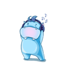 Happy Hippo - the friendly hippopotamus（個別スタンプ：10）