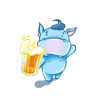 Happy Hippo - the friendly hippopotamus（個別スタンプ：12）