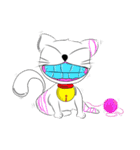 Two mischievous little cat（個別スタンプ：2）