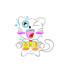 Two mischievous little cat（個別スタンプ：31）