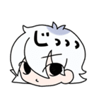 白ねこくんと黒うさちゃん（個別スタンプ：1）