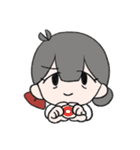 白ねこくんと黒うさちゃん（個別スタンプ：2）