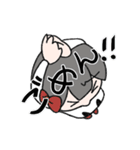白ねこくんと黒うさちゃん（個別スタンプ：13）