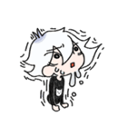 白ねこくんと黒うさちゃん（個別スタンプ：14）