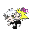 白ねこくんと黒うさちゃん（個別スタンプ：19）