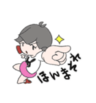 白ねこくんと黒うさちゃん（個別スタンプ：21）