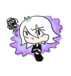 白ねこくんと黒うさちゃん（個別スタンプ：24）