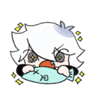 白ねこくんと黒うさちゃん（個別スタンプ：32）