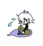 白ねこくんと黒うさちゃん（個別スタンプ：37）