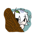 白ねこくんと黒うさちゃん（個別スタンプ：39）
