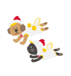 犬猫の服フルオブビガースタンプギャラリー（個別スタンプ：12）