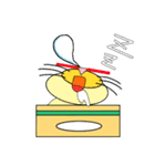 段ボール箱に棲まう公家猫(くげねこ)（個別スタンプ：2）