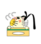 段ボール箱に棲まう公家猫(くげねこ)（個別スタンプ：7）