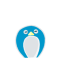 blue penguin cartoon（個別スタンプ：1）