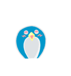 blue penguin cartoon（個別スタンプ：6）