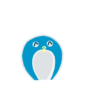 blue penguin cartoon（個別スタンプ：13）