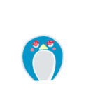 blue penguin cartoon（個別スタンプ：19）