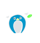 blue penguin cartoon（個別スタンプ：24）