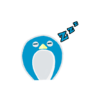 blue penguin cartoon（個別スタンプ：27）