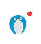 blue penguin cartoon（個別スタンプ：28）