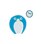 blue penguin cartoon（個別スタンプ：29）