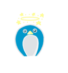 blue penguin cartoon（個別スタンプ：37）