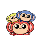 トリプルおさる（個別スタンプ：12）