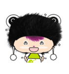 small hair ghost is a cute child（個別スタンプ：21）