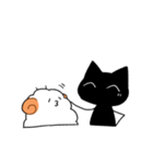 黒猫さんと羊さん（個別スタンプ：35）