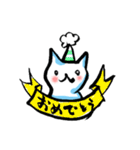 筆ペンねこ（個別スタンプ：15）