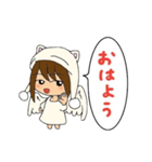 天使の日常あいさつのスタンプ（個別スタンプ：1）