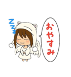 天使の日常あいさつのスタンプ（個別スタンプ：4）