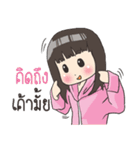 Girl little pig ＆ Boy little wolf（個別スタンプ：5）