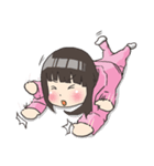 Girl little pig ＆ Boy little wolf（個別スタンプ：22）