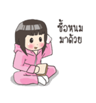 Girl little pig ＆ Boy little wolf（個別スタンプ：27）