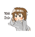 Girl little pig ＆ Boy little wolf（個別スタンプ：28）