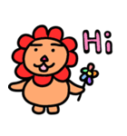 Flowers lion（個別スタンプ：1）