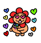 Flowers lion（個別スタンプ：3）