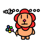 Flowers lion（個別スタンプ：6）