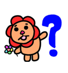 Flowers lion（個別スタンプ：7）