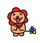 Flowers lion（個別スタンプ：8）