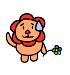 Flowers lion（個別スタンプ：10）