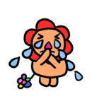 Flowers lion（個別スタンプ：11）