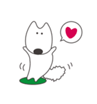 白い犬、天ちゃん（個別スタンプ：3）
