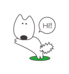 白い犬、天ちゃん（個別スタンプ：5）